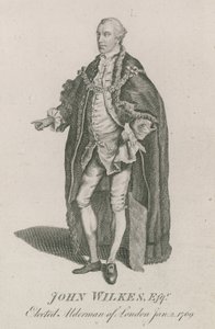 John Wilkes, élu échevin de Londres, 2 janvier 1769 - English School