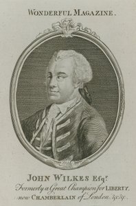 John Wilkes, ancien grand champion de la liberté, maintenant chambellan de Londres - English School