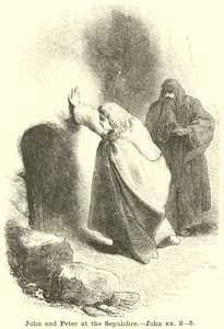 Jean et Pierre au sépulcre, Jean, xx, 2, 5 - English School