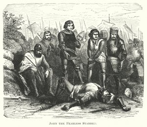 Jean sans Peur poignardé (gravure) - English School