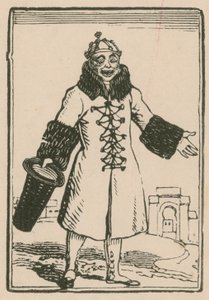 Joseph Grimaldi en Clown chantant Tout le Monde à Paris, Théâtre de Surrey, 1814 - English School