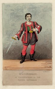 Joseph Grimaldi en Vanderdecken dans Le Hollandais volant - English School