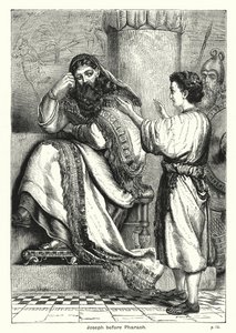 Joseph devant Pharaon - English School
