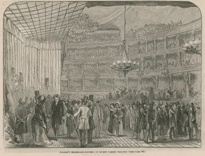 Concert promenade de Jullien au théâtre de Covent Garden - English School