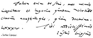 Justus Lipsius - English School