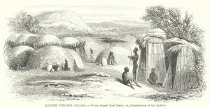 Village Kaffre, Kraal - English School