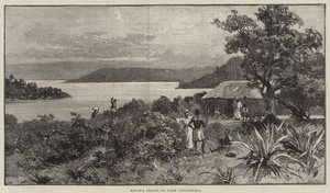 Île de Kavala sur le lac Tanganyika (gravure) - English School
