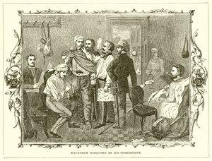 Kavanagh déguisé par ses compagnons - English School