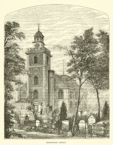 Église de Kensington (gravure) - English School