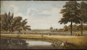 Jardins de Kensington, vers 1740-60 - English School