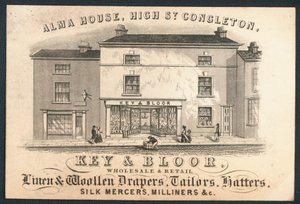 Key and Bloor, drapiers en gros et au détail, tailleurs, chapeliers, marchands de soie, modistes - English School