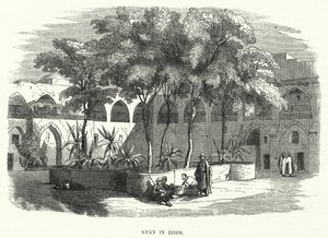 Khan à Sidon (gravure) - English School