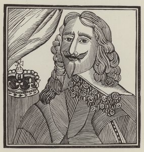 Le roi Charles Ier, martyr (gravure) - English School