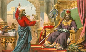 Le Roi David réprimandé par Nathan - English School