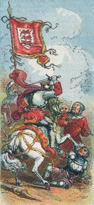 Le roi Édouard III à la bataille de Crécy - English School