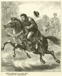 Le roi Édouard IV et le tanneur de Tamworth (gravure) - English School