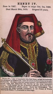 Roi Henri IV (gravure en couleur) - English School
