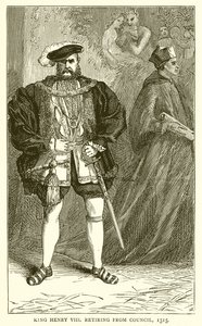 Le Roi Henri VIII se retirant du Conseil, 1515 - English School
