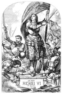 Henri VI (Henry VI, Part 1) - Illustration dans "Œuvres complètes de William Shakespeare" 1866 - Les illustrations et la forme générale de cette édition sont empruntées au Shakespeare illustré de Cassell, publié à Londres - English School