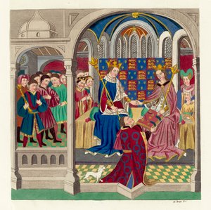 Le roi Henri VI et sa cour - English School