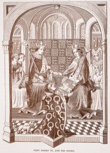 Le roi Henri VI et sa cour - English School
