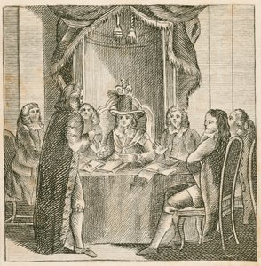 Le roi Jacques II recevant des informations sur l