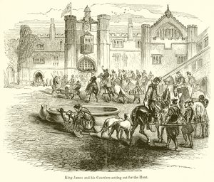 Le roi Jacques et ses courtisans partant pour la chasse
