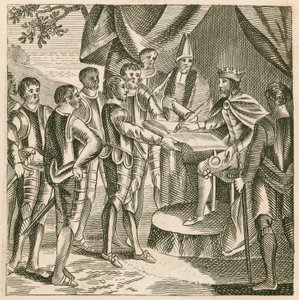 Le roi Jean signant la Magna Carta - English School