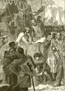 Le roi Jean signant la Grande Charte - English School