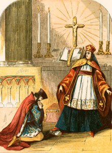 La soumission du roi Jean au légat du pape - English School