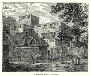 Palais du Roi Koffee, Coomassie (gravure)
