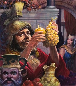 Le roi Midas (gouache sur papier)