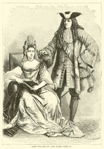 Le roi Guillaume III et la reine Marie II - English School