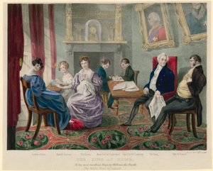 Le Roi Guillaume IV chez lui avec sa famille - English School
