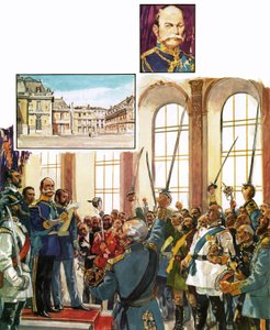 Le roi Guillaume de Prusse annonçant l