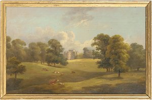 Kings Weston depuis le parc aux cerfs, début du 19ème siècle - English School
