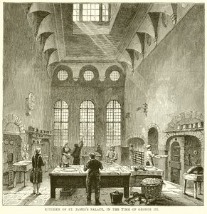 Cuisine du palais de St. Jamess, à l
