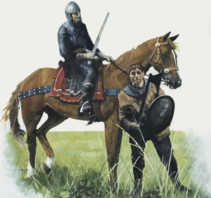 Chevalier et écuyer - English School