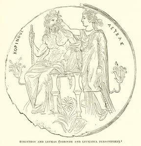 Corinthe et Leucade (personnifiées) - English School