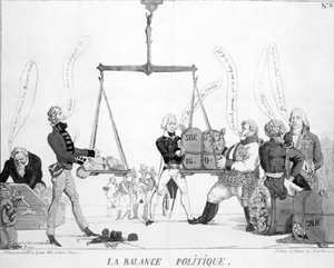 La Balance Politique, 1815 - English School