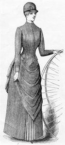 Tenue de cyclisme pour dames, vers 1880-1900