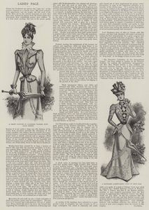 Page des dames (lithographie) - English School