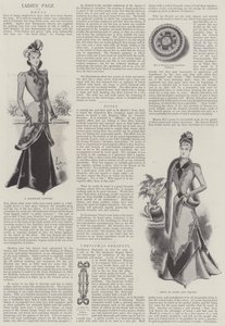 Page des dames (lithographie) - English School