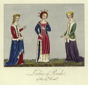 Dames de rang du 14ème siècle - English School