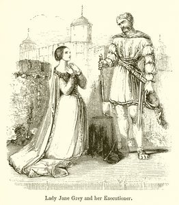 Lady Jane Grey et son bourreau - English School