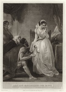 Lady Jane Grey refusant la couronne - English School
