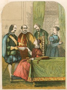 Lady Jane Grey sollicitée pour accepter la couronne - English School