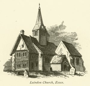 Église de Laindon, Essex (gravure) - English School