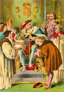 Lambert devant Henri VIII - English School