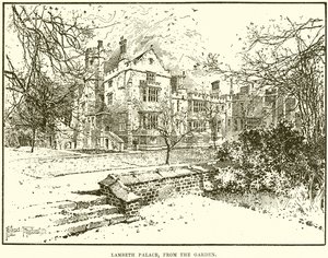 Palais de Lambeth, depuis le jardin - English School